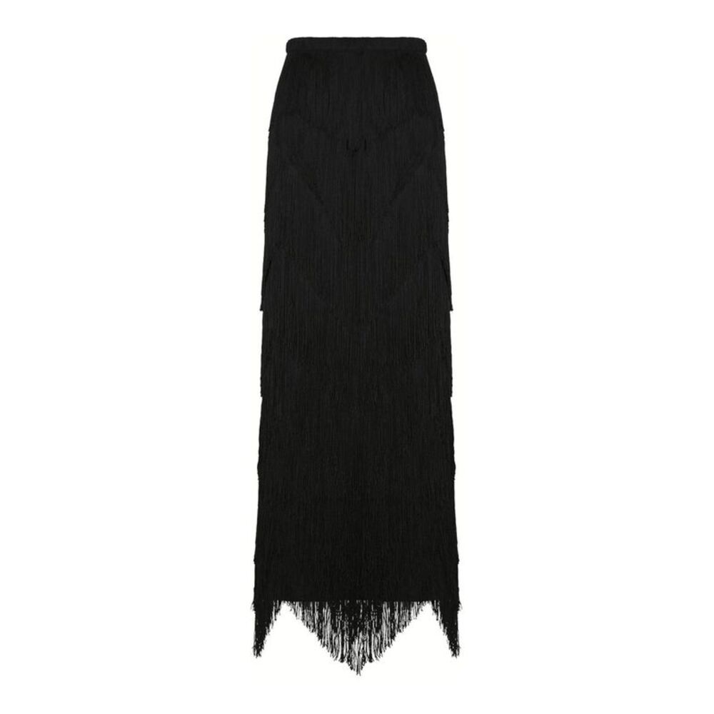Bless Women Dara Long Skirt With Fringes